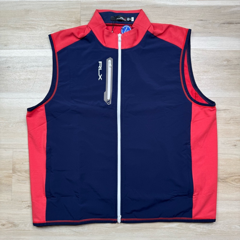 RLX Ralph Lauren Golf Tech Performance Full Zip Vest - Men's Size XXL -Brand New